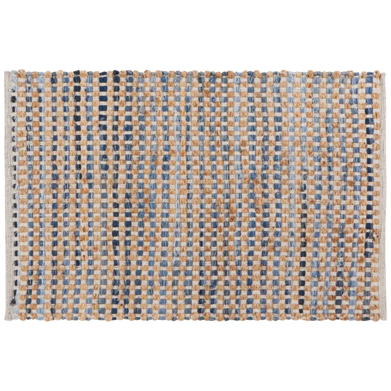 Rug Chindi Denim Grid 2&#39;x3&#39;