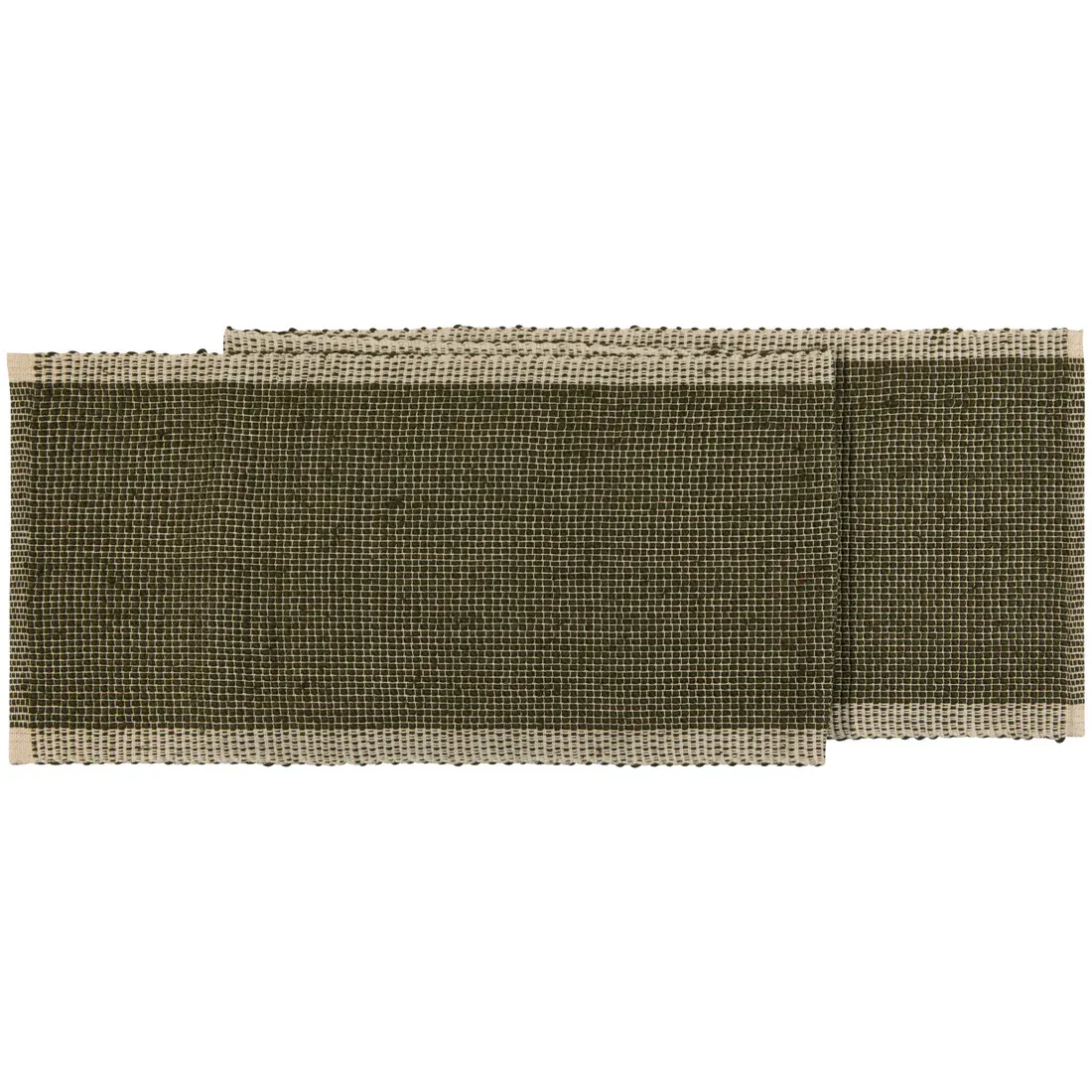 Cotton Table Runner Lattice Olive Branch 72&quot;