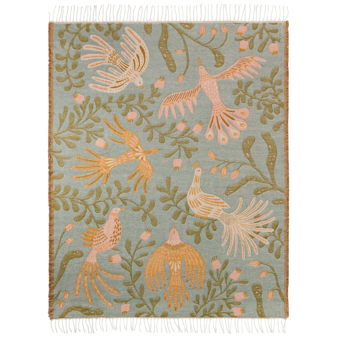 Cotton Throw Blanket In Plume