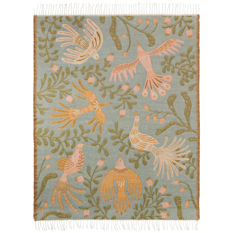Cotton Throw Blanket In Plume
