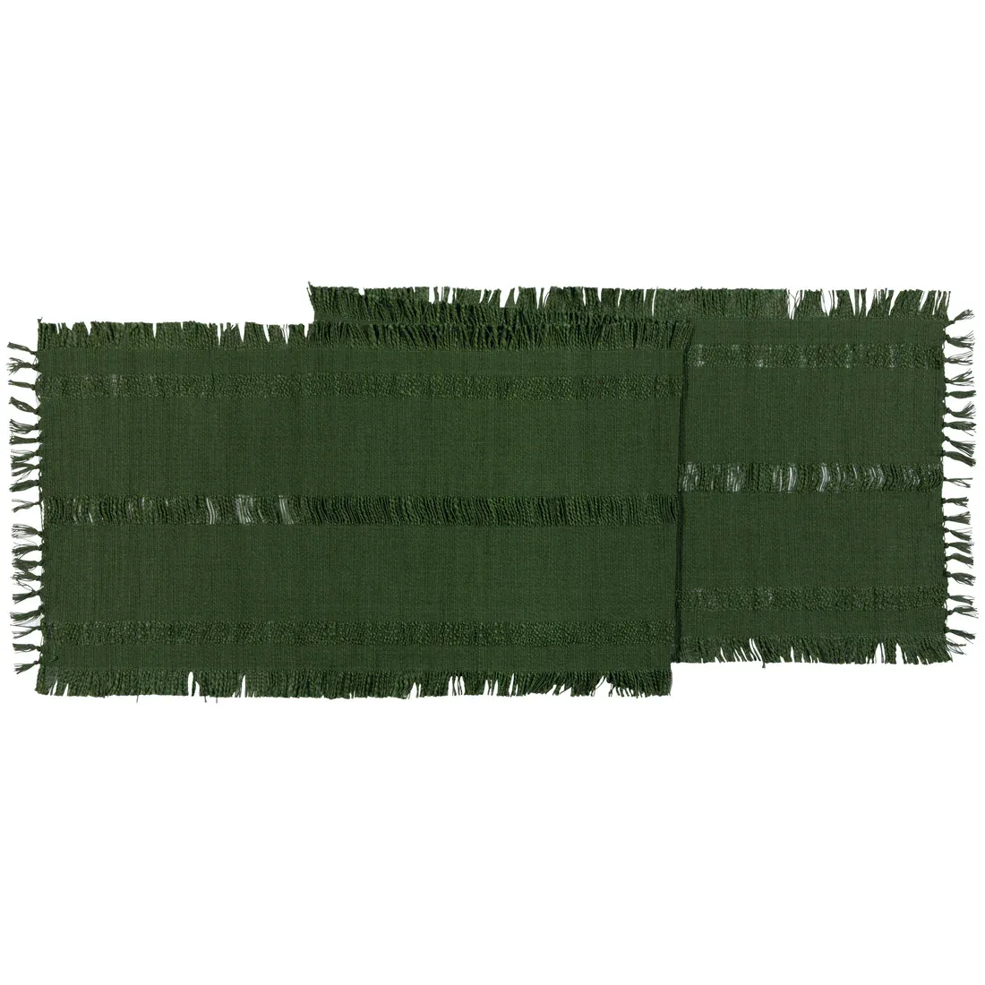 Cotton Table Runner In Ravel Cedar 72&quot;