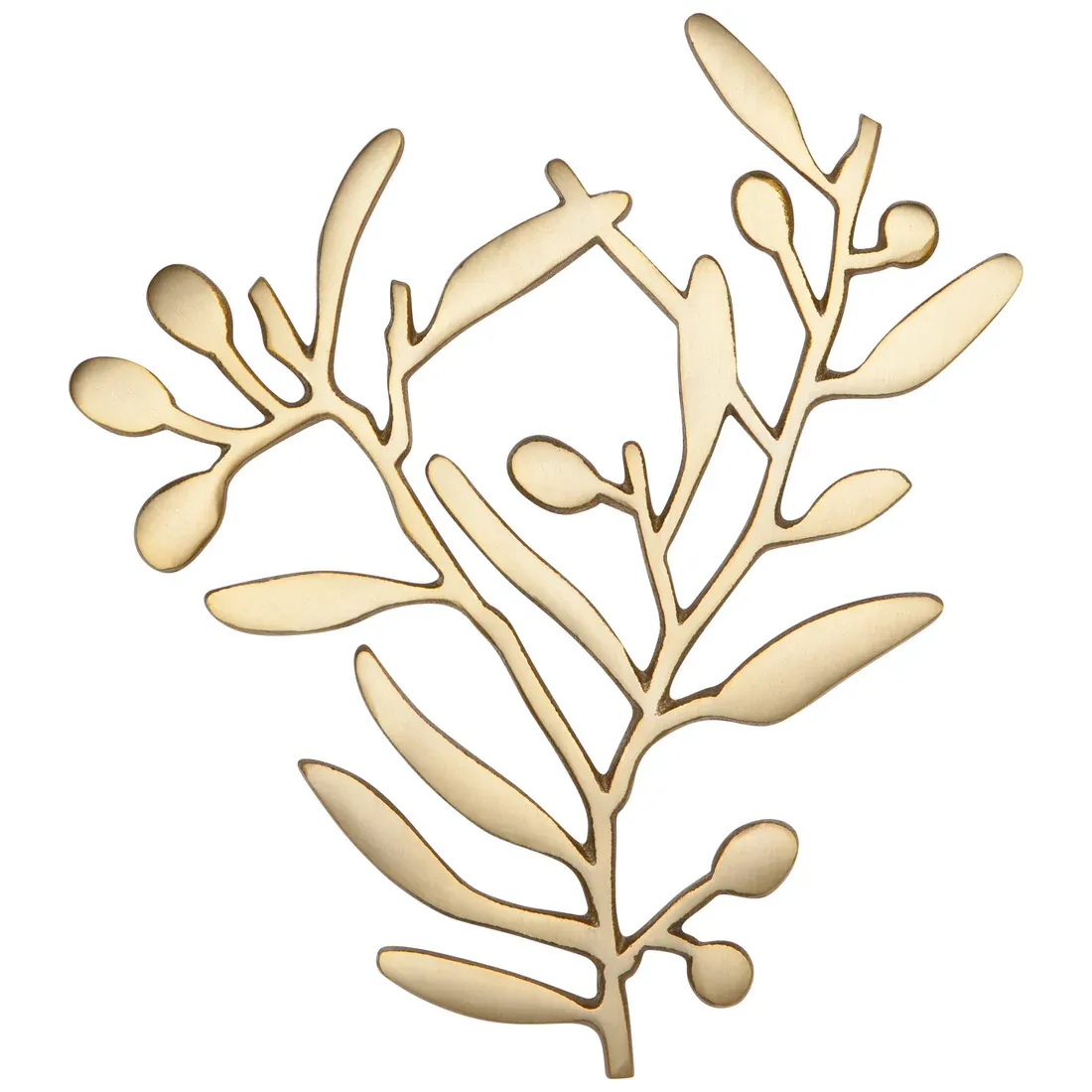 Matte Gold Branch Metal Trivet