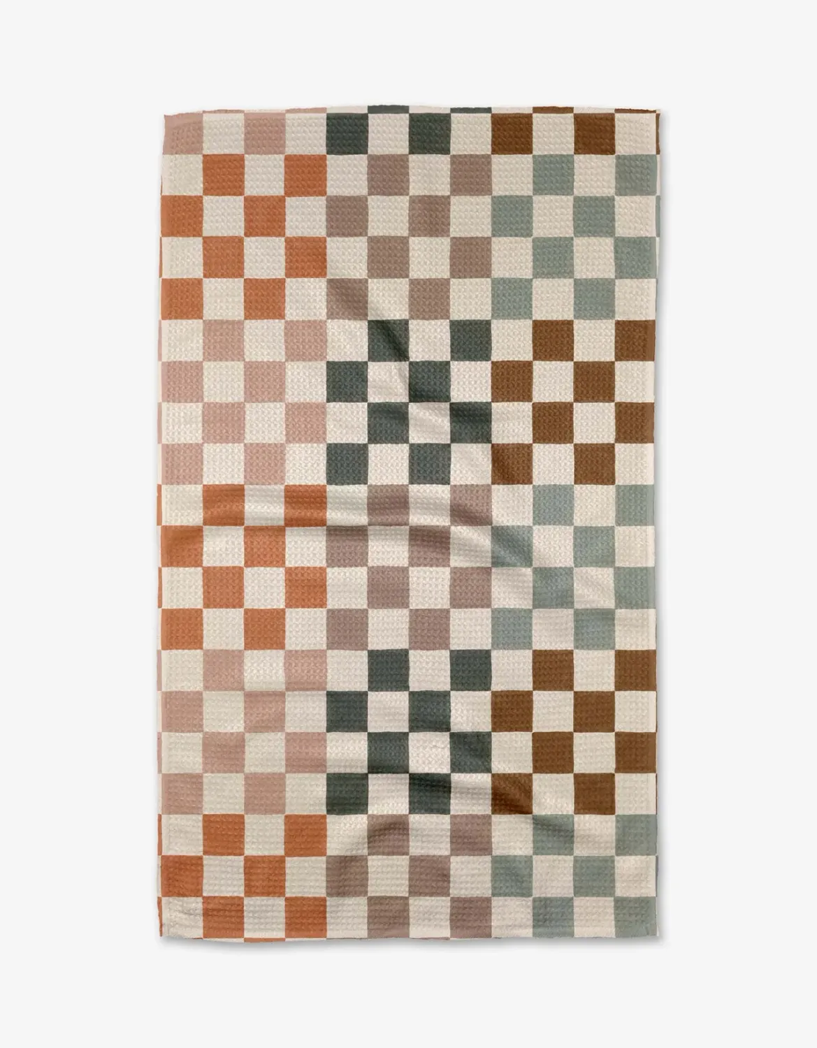 Geometry Tea Towel Autumn Checkers