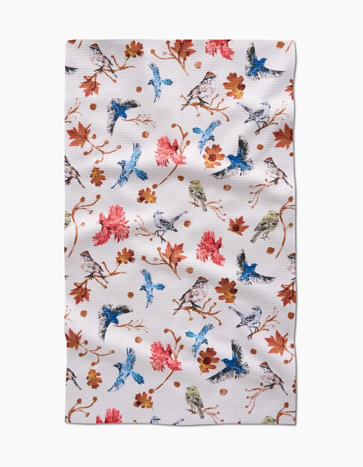 Geometry Tea Towel Autumnal Bird Skies