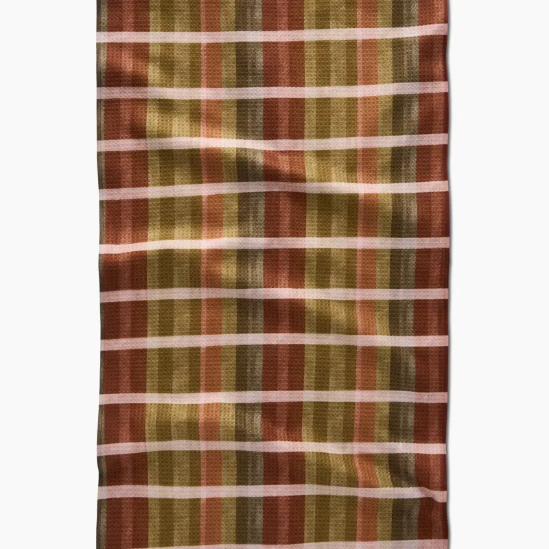 Geometry Tea Towel Fall Harvest Stripes