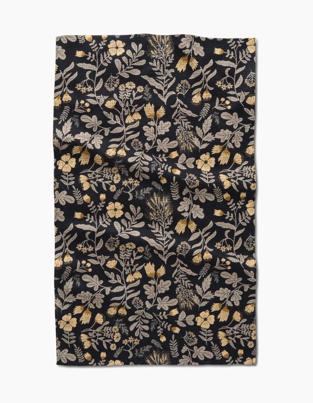 Geometry Tea Towel Woodland Wildflowers