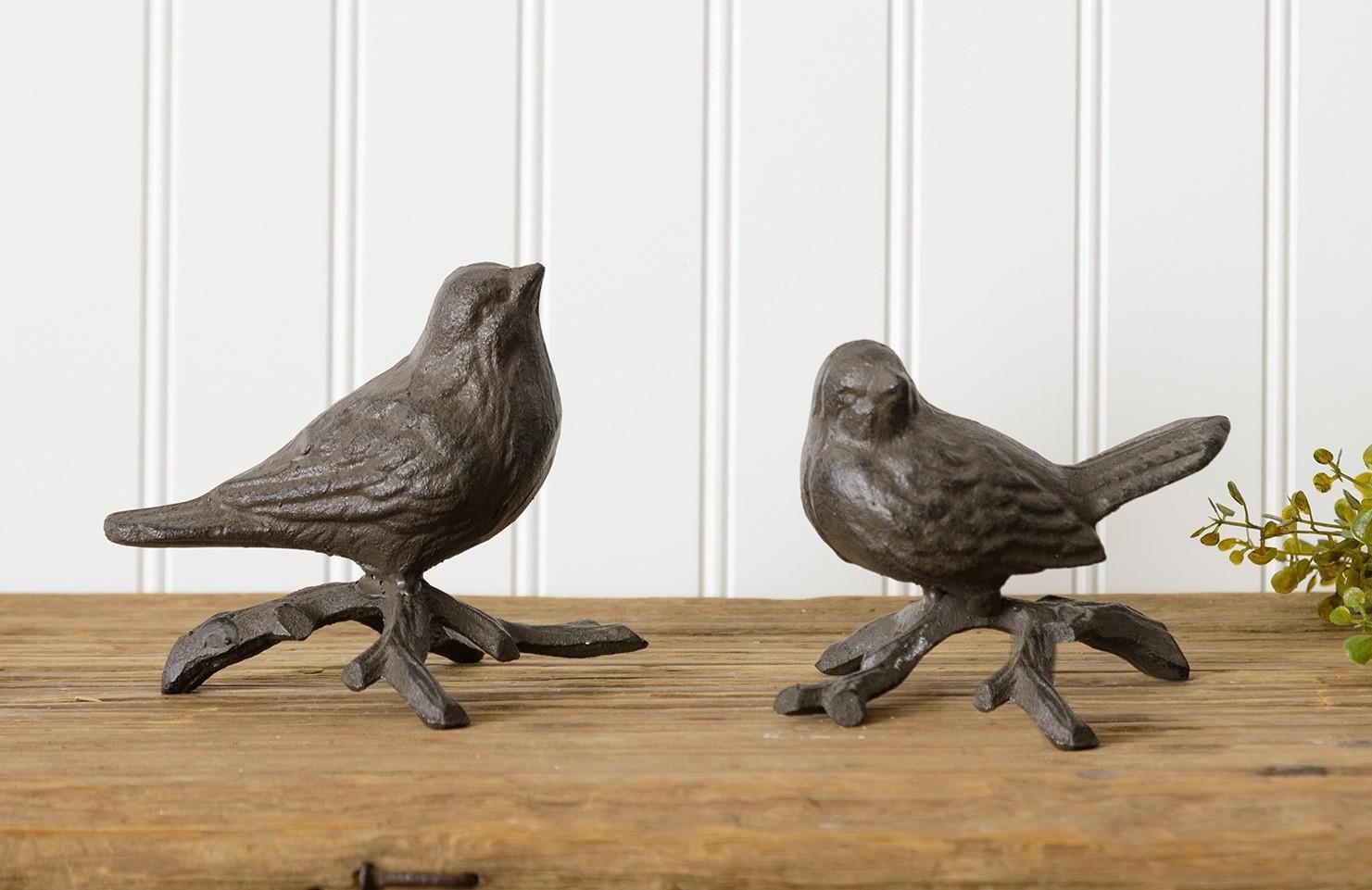 Wrought Iron Bird On Branch Looking Forward