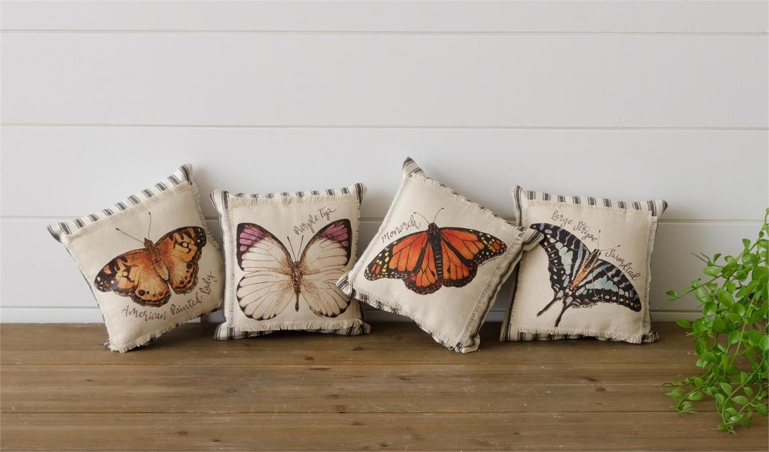 Mini Pillow Purple Tip Butterfly 8&quot;
