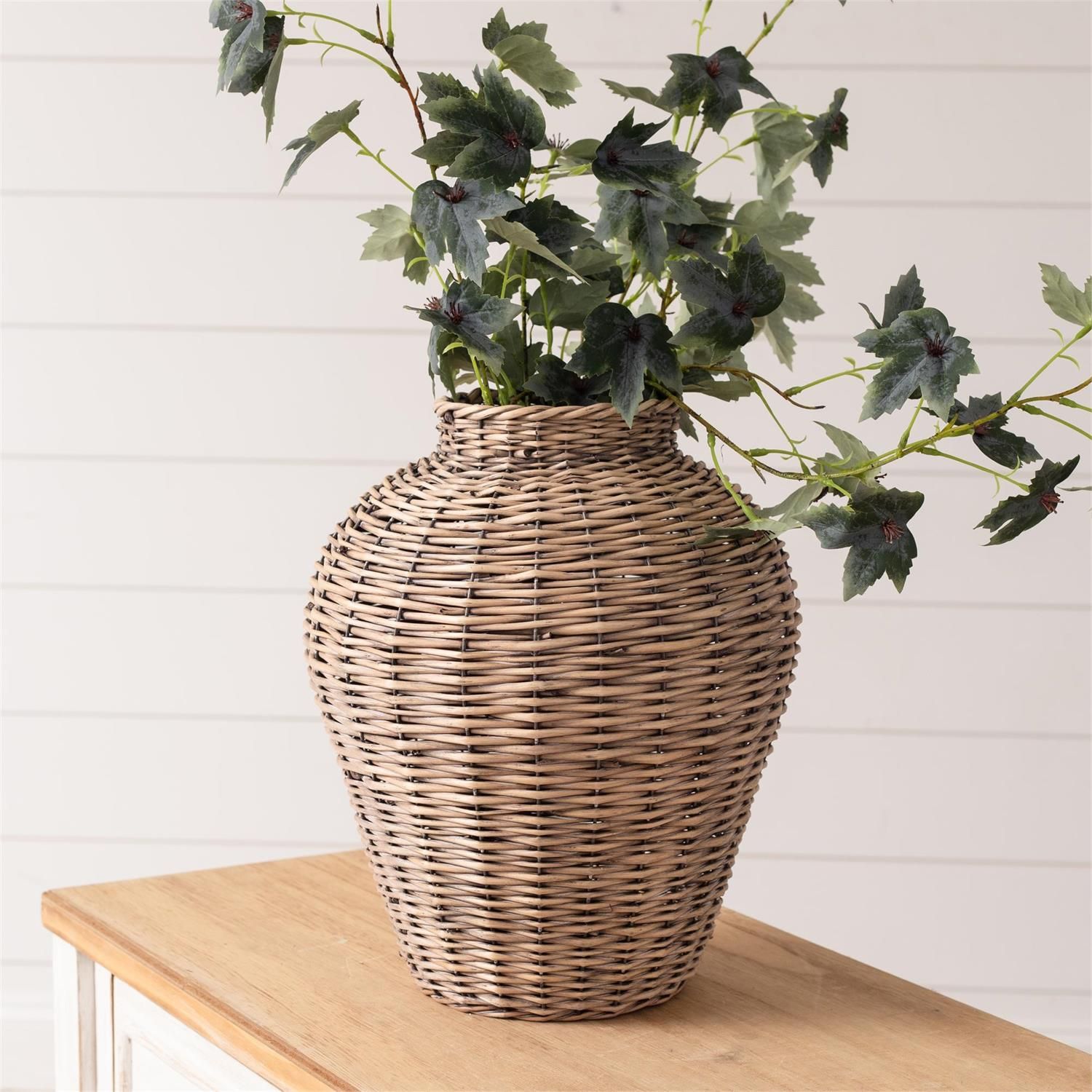 Willow Vase 14&quot; H x 10&quot; W x 6.5&quot; Dia