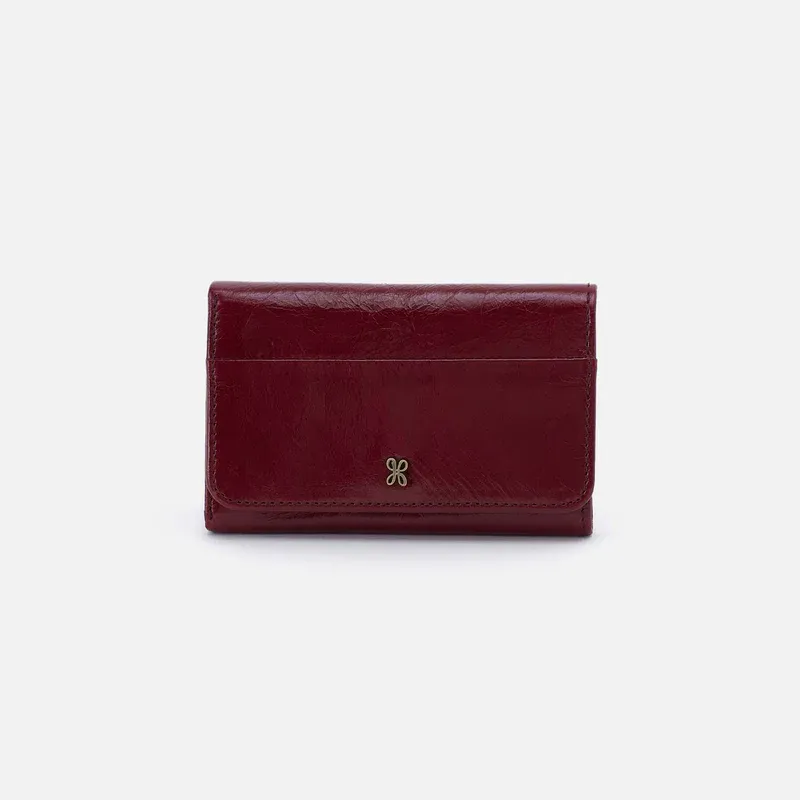 HOBO Jill Trifold Wallet In Saddleberry