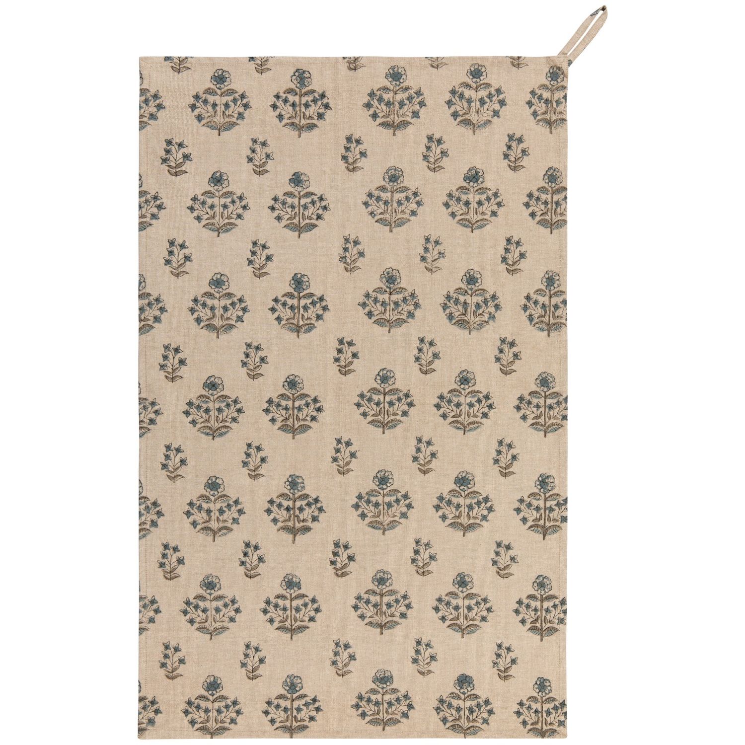 Tea Towel Block Print Salvia