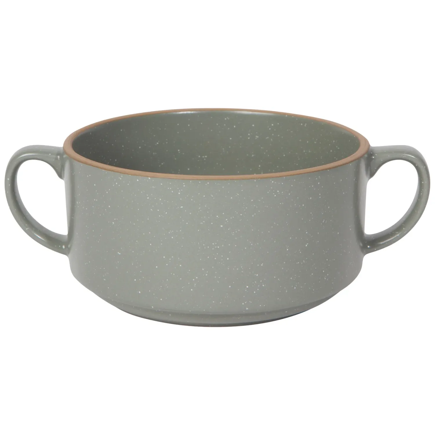 Soup Bowl With Handles London Gray