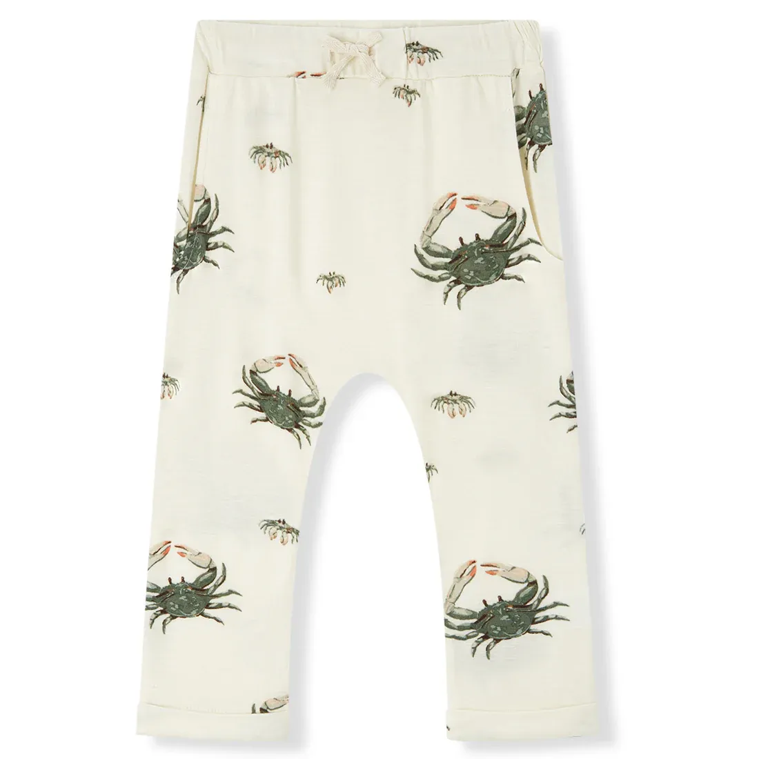 Bamboo Jogger Pants Coastal Crab 3-6 Month