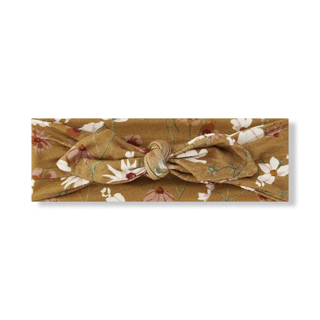Bamboo Luxe Stretch Knotted Headband Wildflower 0-6 Month
