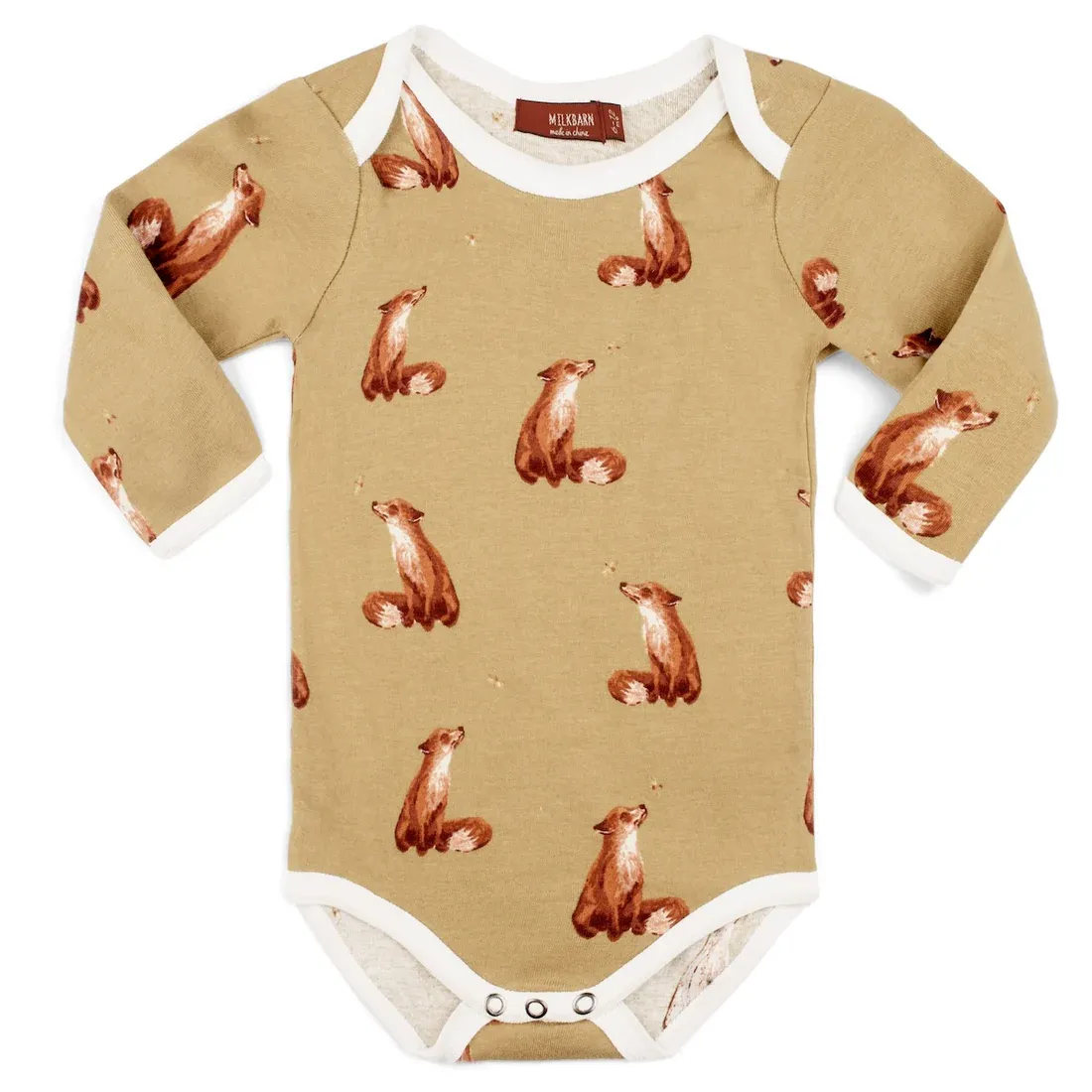 Organic One Piece Gold Fox 3-6 Month
