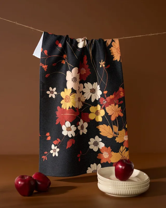 Geometry Tea Towel Autumn Whispers