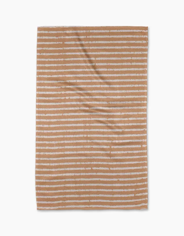 Geometry Tea Towel Creamsicle