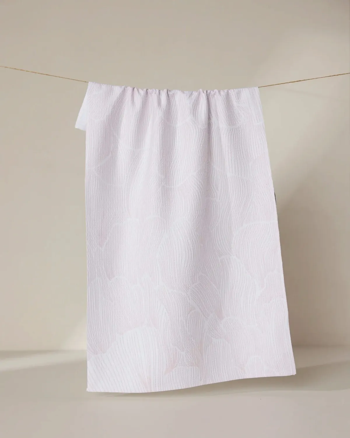 Geometry Tea Towel Posh Petals Blushed Bergamot