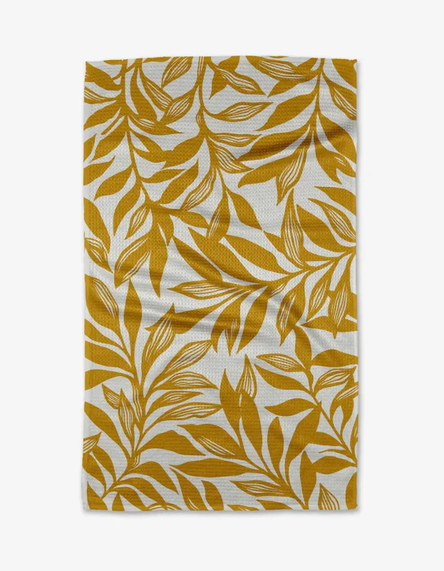 Geometry Tea Towel Saffron