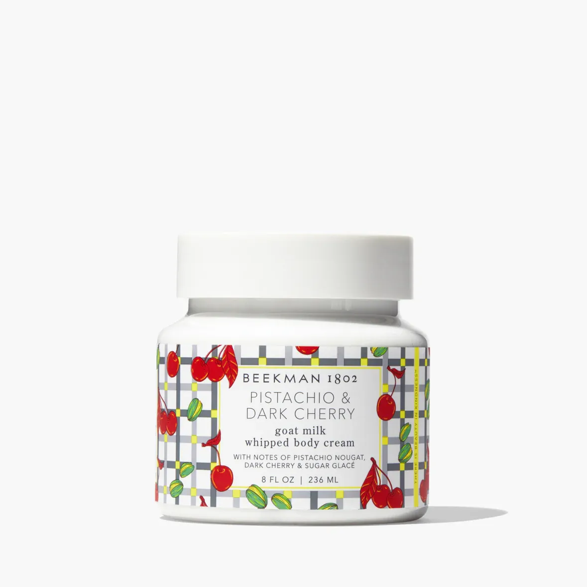 Beekman Pistachio &amp; Dark Cherry Whipped Body Cream 8oz
