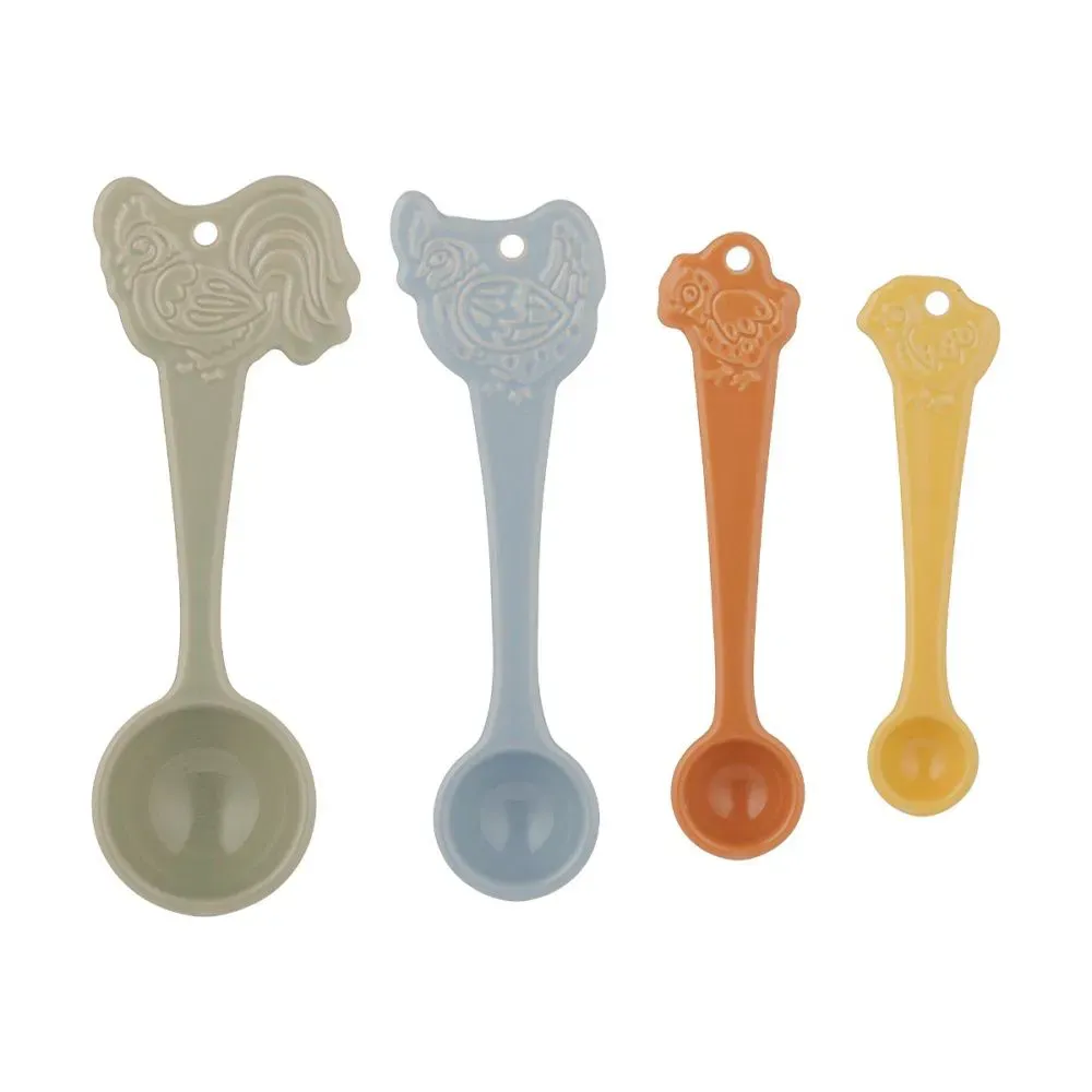 Mason Cash Home To Roost Set Of 4 Measuring Spoons