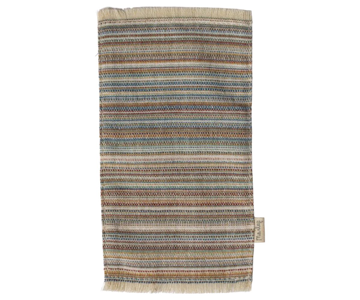Maileg Miniature Striped Rug Blue