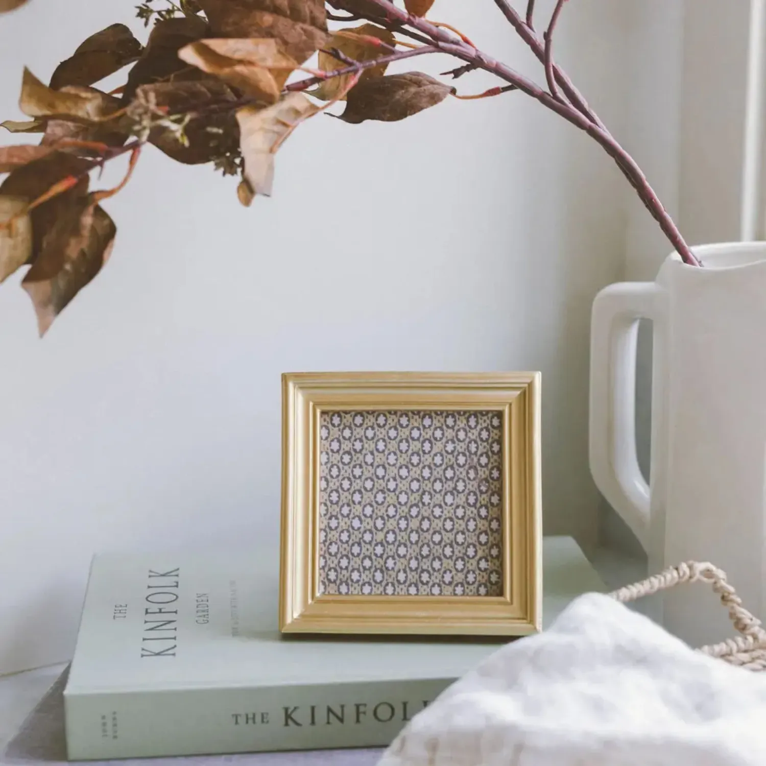 Beveled Square Gold Photo Frame 4&quot; x 4&quot;