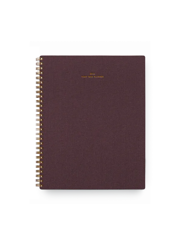 Year Task Planner 2026 In Pomegranate