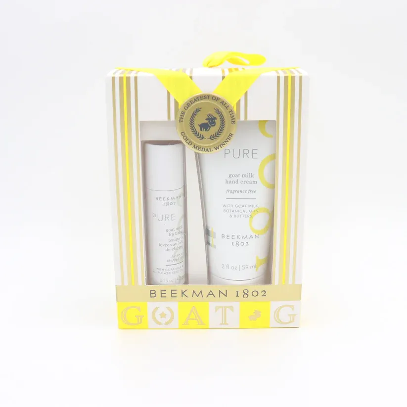 Beekman Hand Cream And Lip Balm 2 Piece Set In Pure