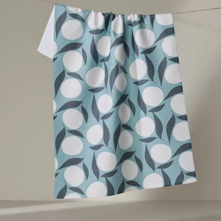 Geometry Tea Towel Bouncing Blooms