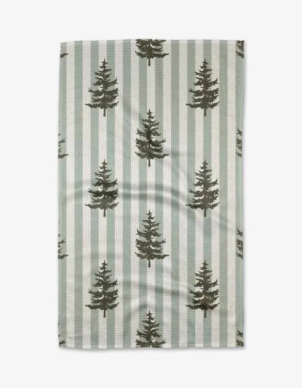 Geometry Tea Towel Fir Real