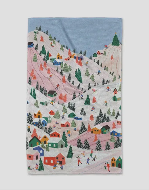 Geometry Tea Towel Winter Holiday