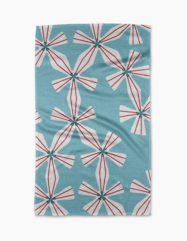 Geometry Tea Towel Winter Snowflake