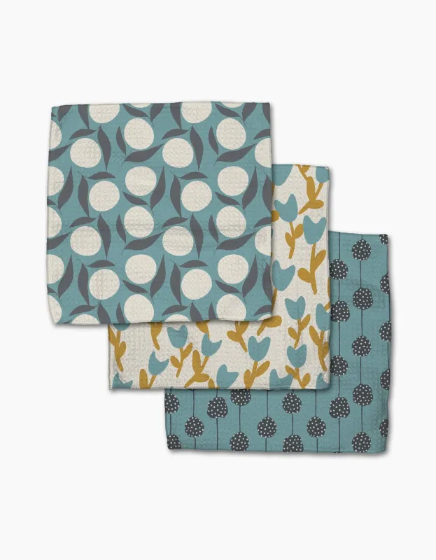Geometry Dishcloth 3 Pack Polka Dot Blooms