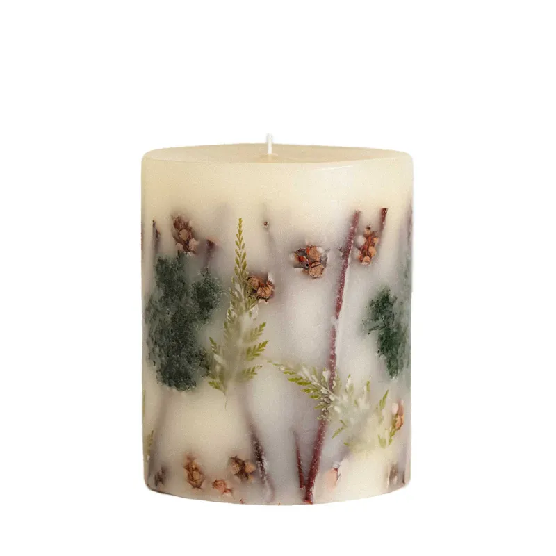 Rosy Rings Round Botanical Candle Forest Small