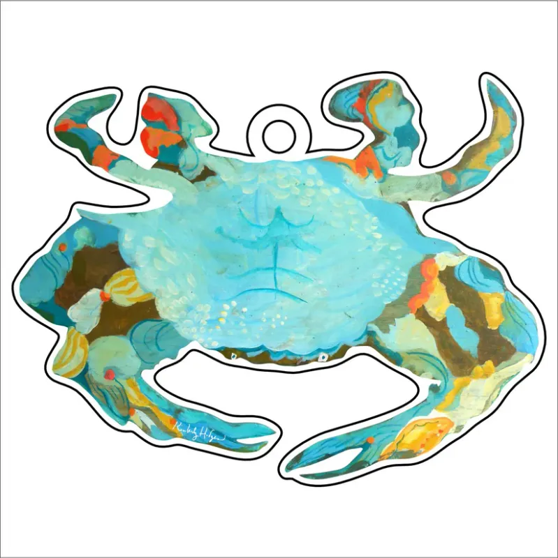 Acrylic Blue Crab Ornament