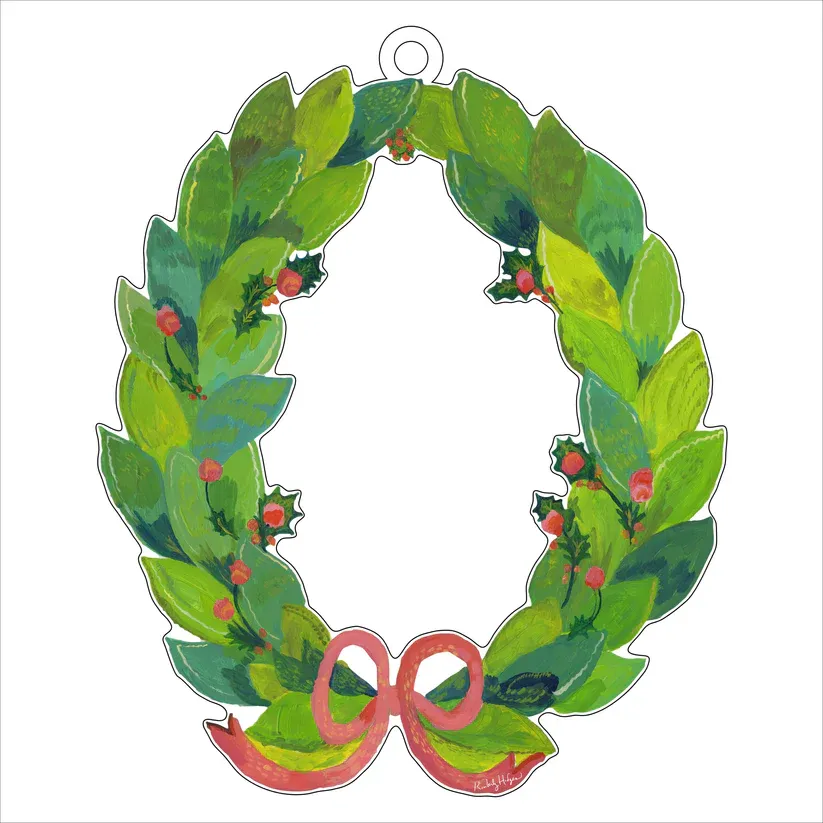 Acrylic Holly Wreath Large
