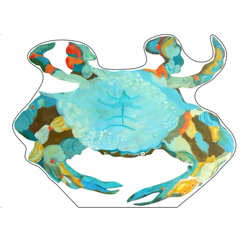 Acrylic Mini Cutout Shelfie In Blue Crab