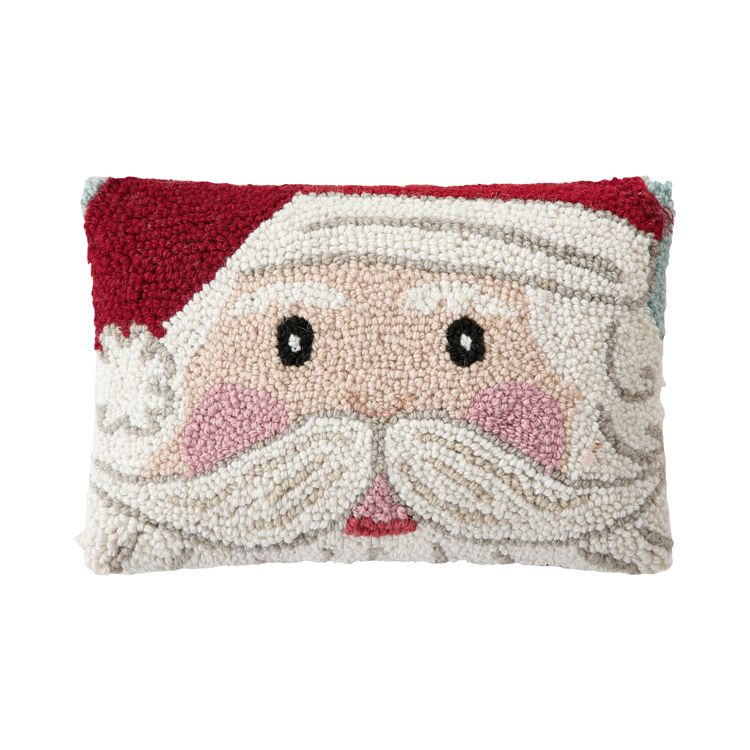 Santa Hook Pillow 8&quot; x 12&quot;