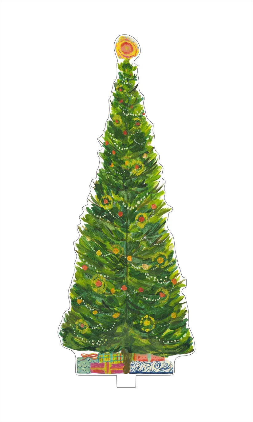 Acrylic Single Blue Spruce Tree
