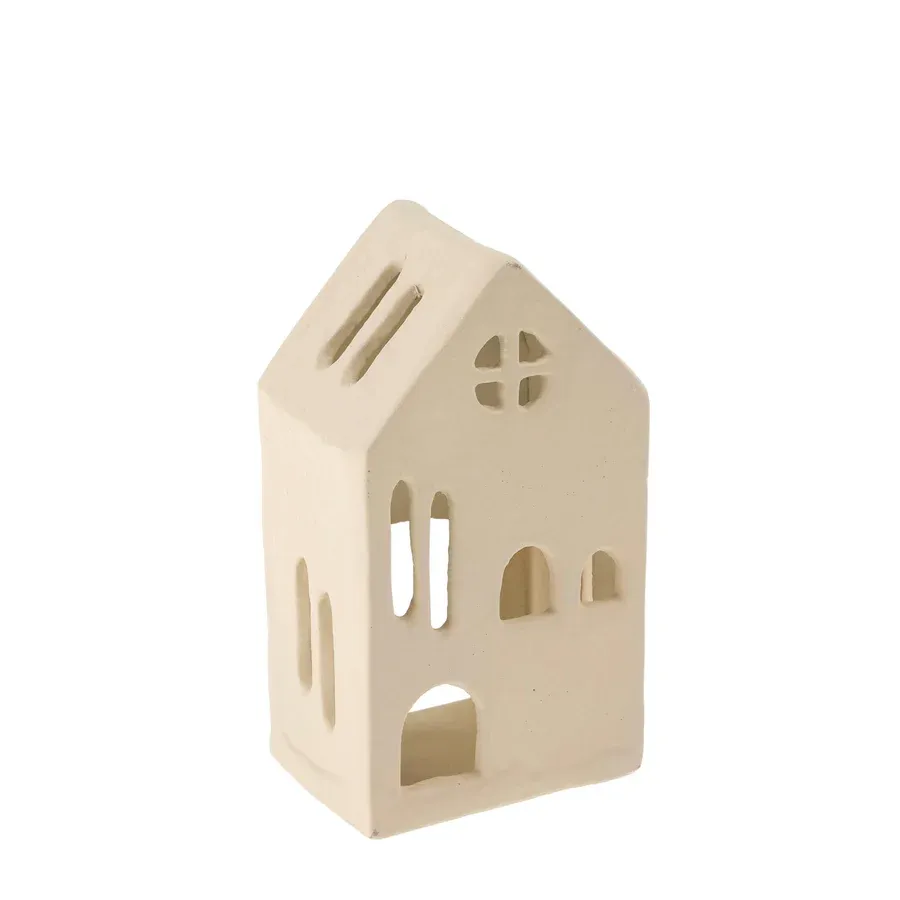 Aspen Tealight House In White Medium