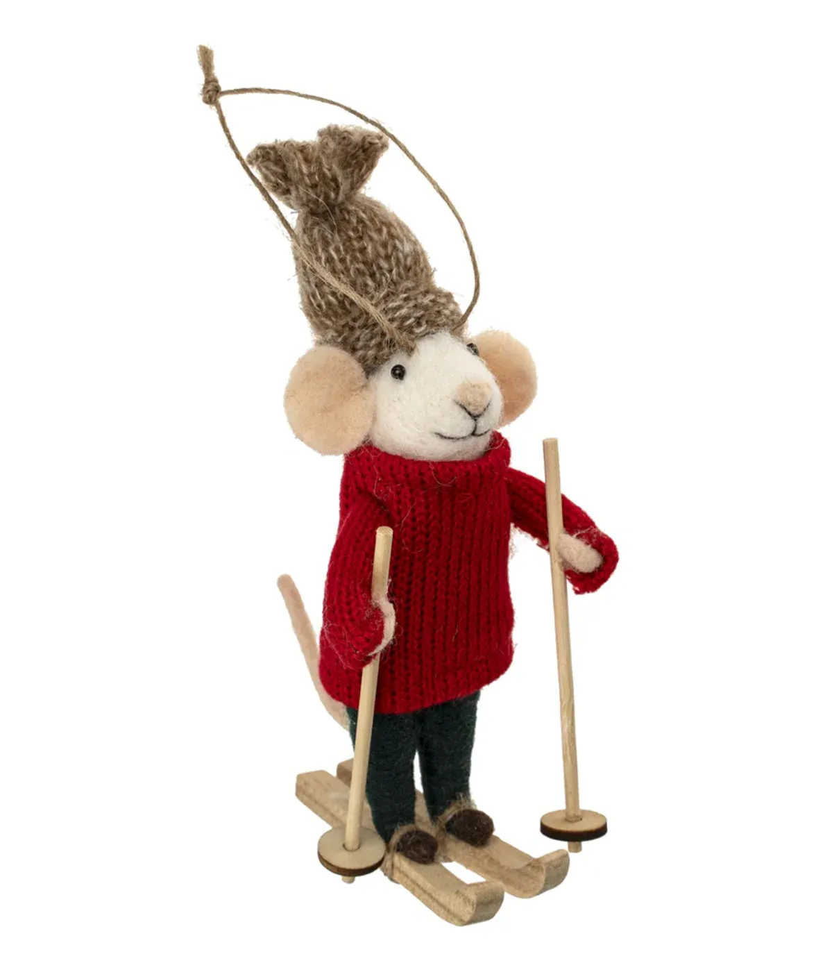 Felt Mouse Downhill Dean Ornament