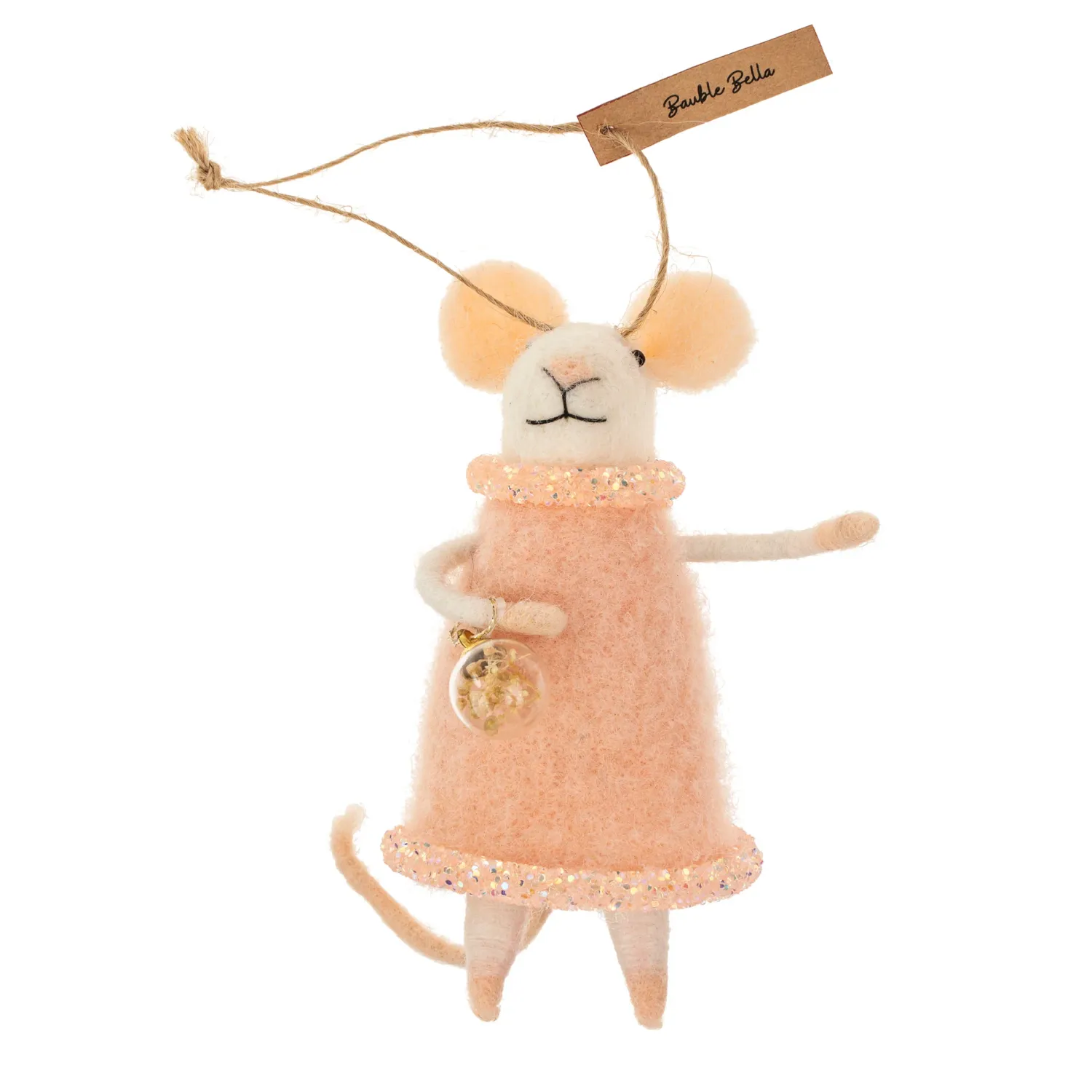 Felt Mouse Bauble Bella Ornament