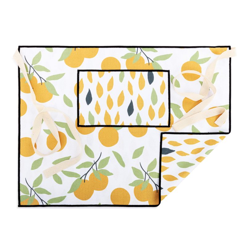 Ultra Absorbent Half Apron In Citrus Orange