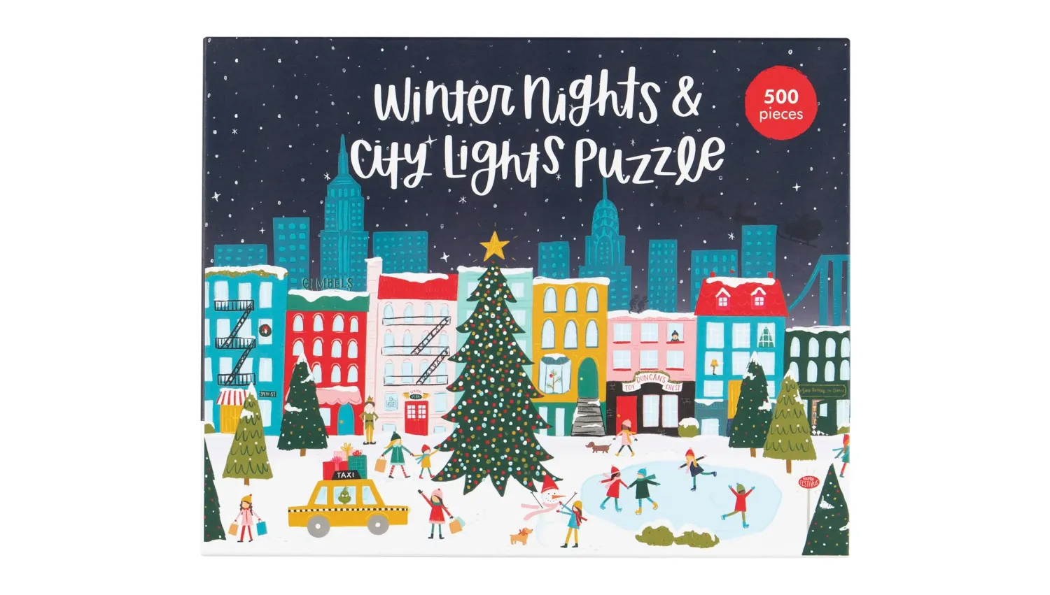500 Piece Jigsaw Puzzle Winter Nights &amp; City Lights