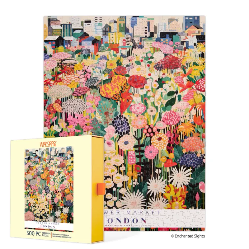 Premium 500 Piece Puzzle London Flower Market
