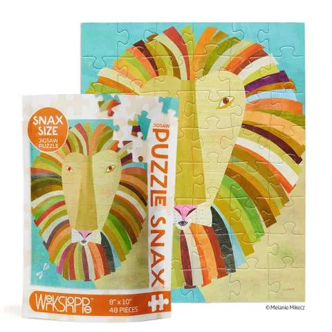 Puzzle Snax 48 Piece Puzzle Colorful Lion
