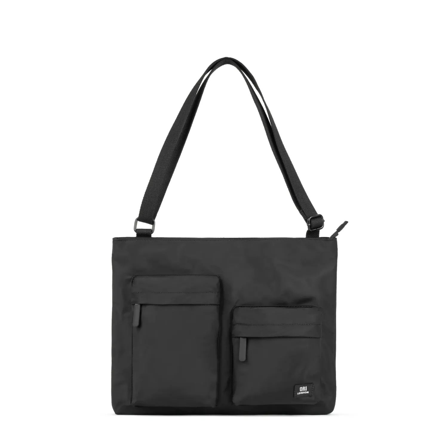 ORI London Moorgate Messenger Bag All Black Medium