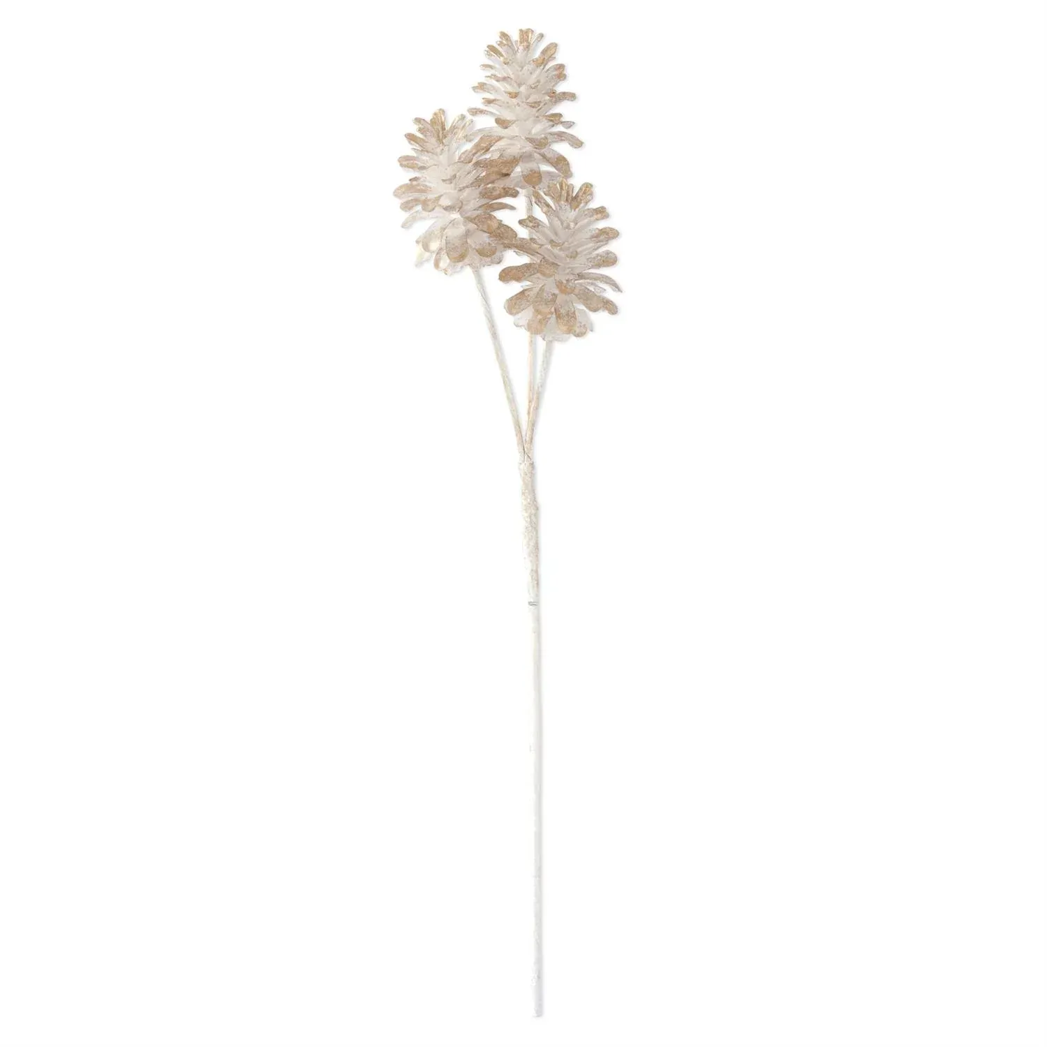 Gold With White Pinecone Stem 28&quot;
