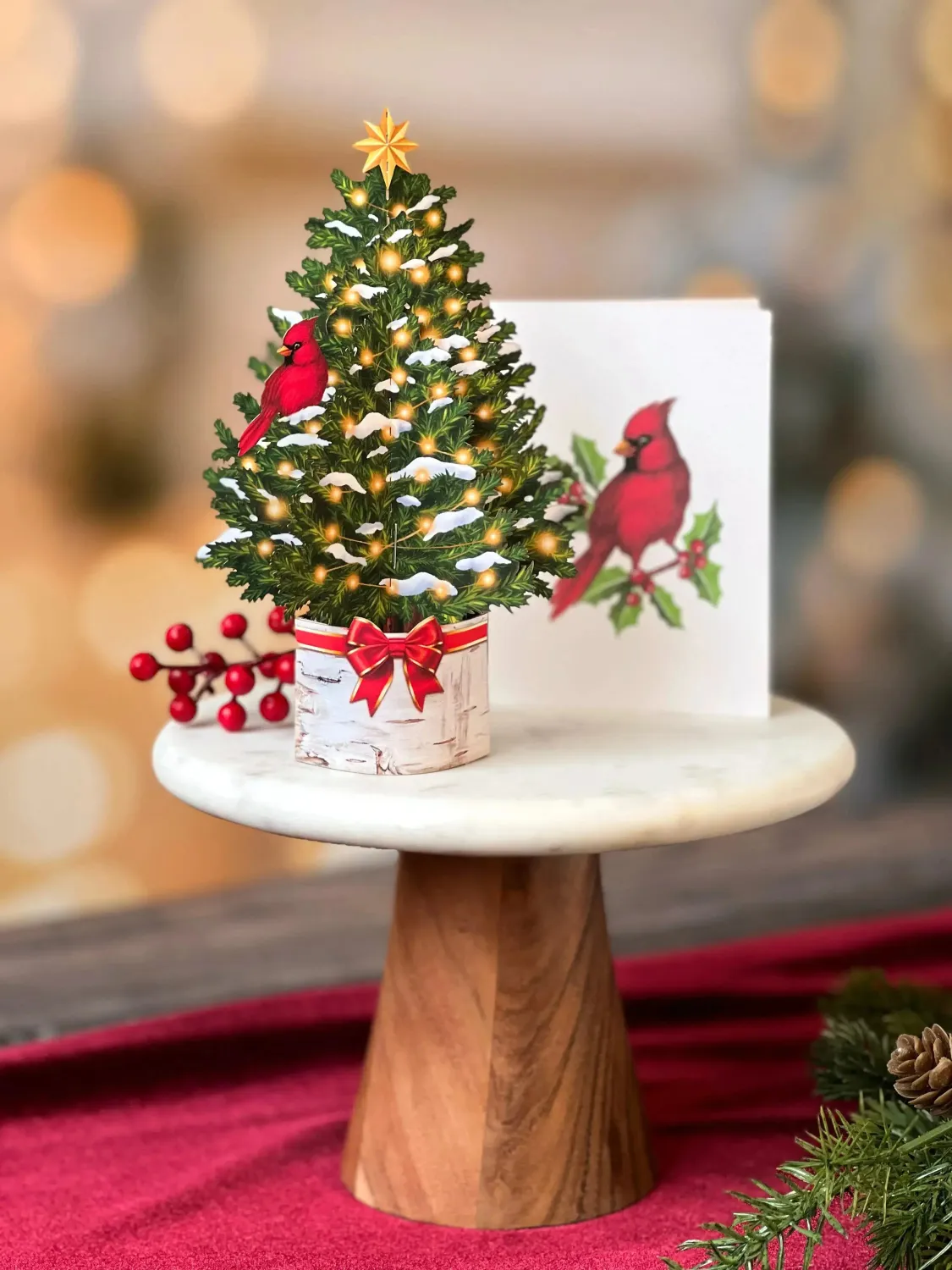 Fresh Cut Paper Pop Up Mini Merry Tree